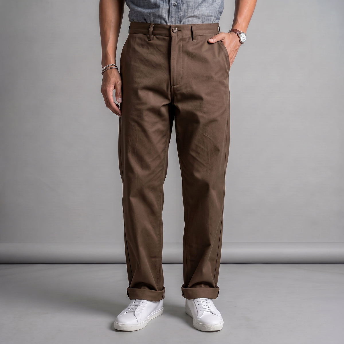 Fairfax Easy Fit Chinos Italian Walnut 9oz Twill
