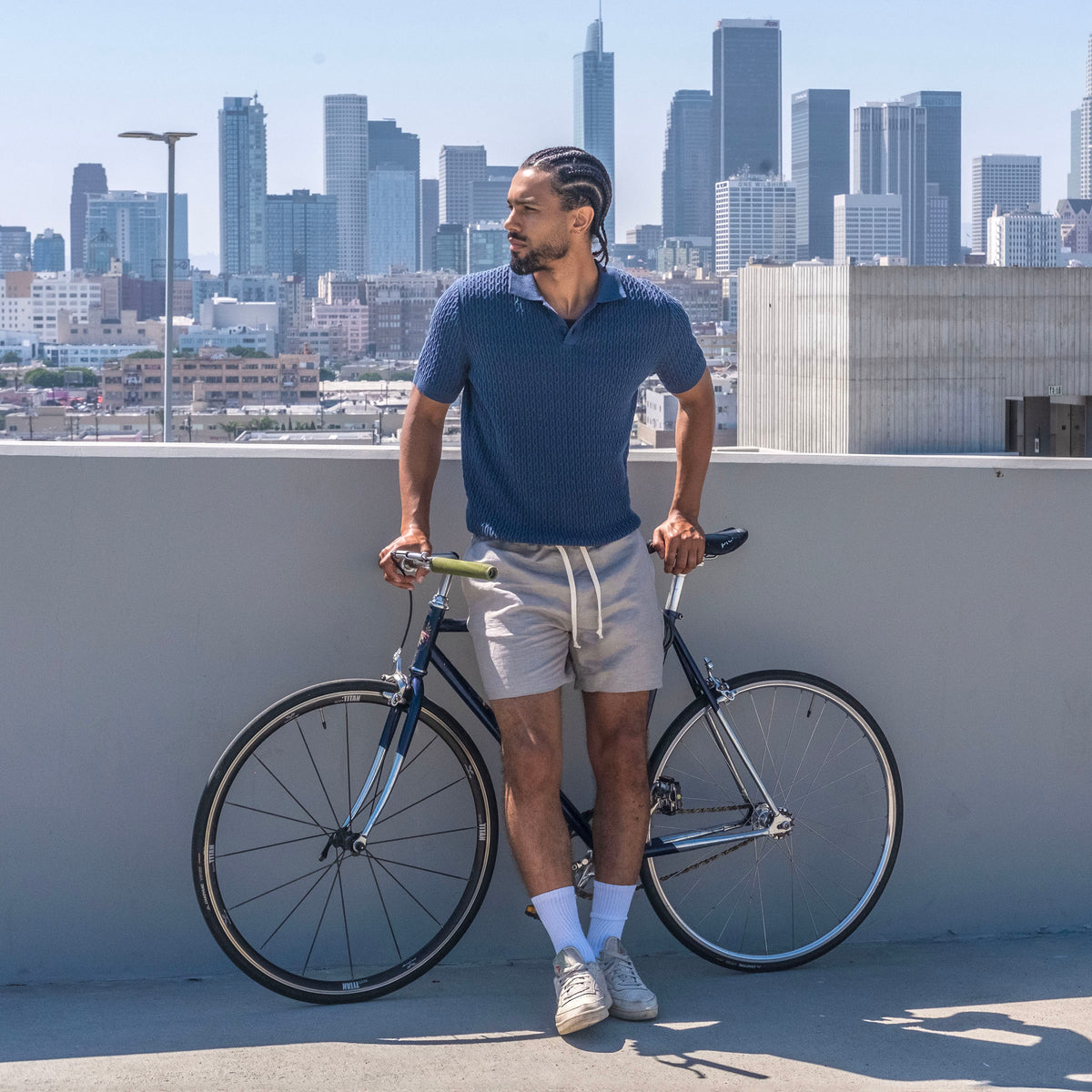 Laidback Short Oyster Albini Linen