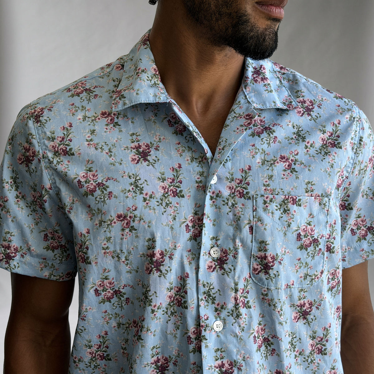 Riviera Sunday Bloom Poplin Short Sleeve Shirt
