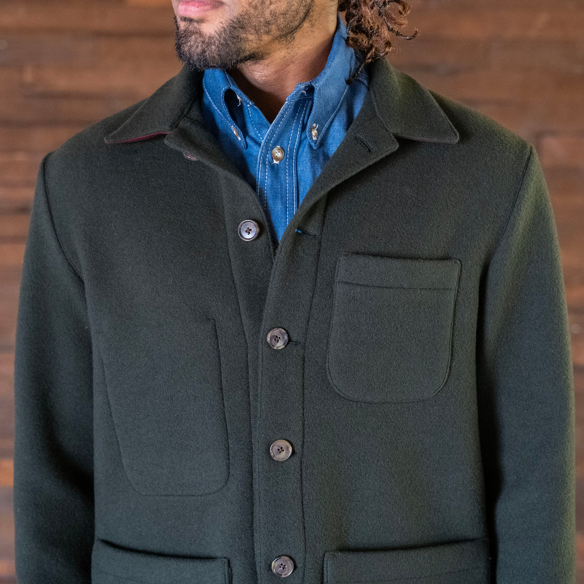 Sample Sale: Doyle in Alpine Loden Heavyweight Wool Size 40