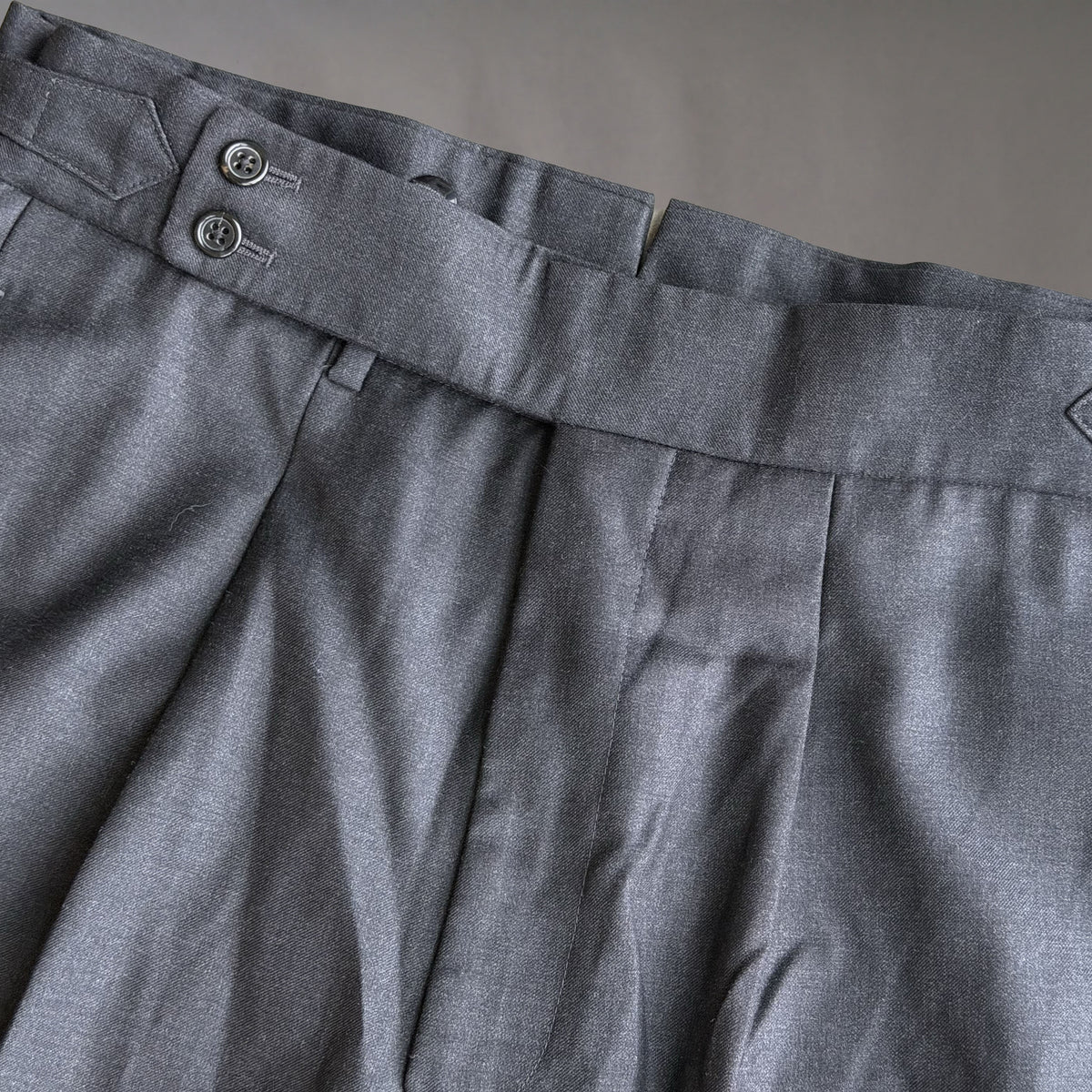 Sample: Nico Trousers in Super 150s Charcoal Dress Wool Sz 33
