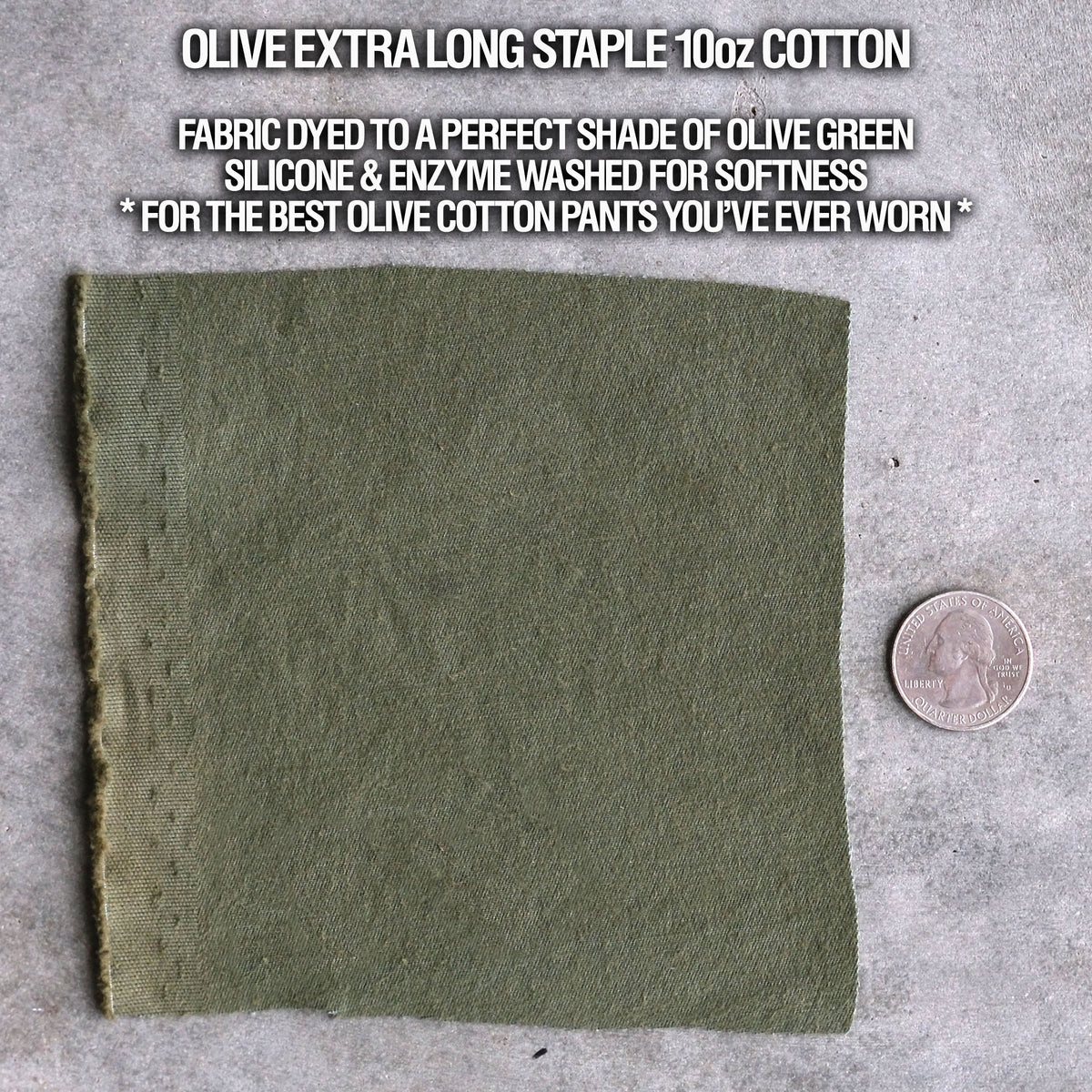 CL Olive Dyed ELS Cotton Trousers
