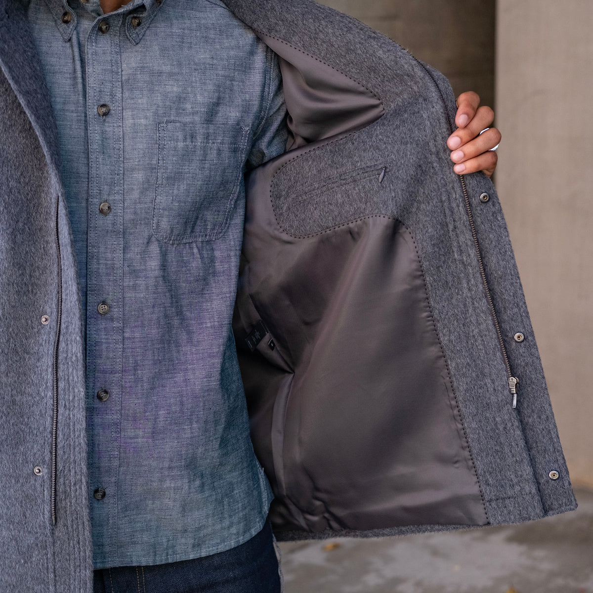 Heavyweight Alpaca Parka with Removable Hood (3 Colors)