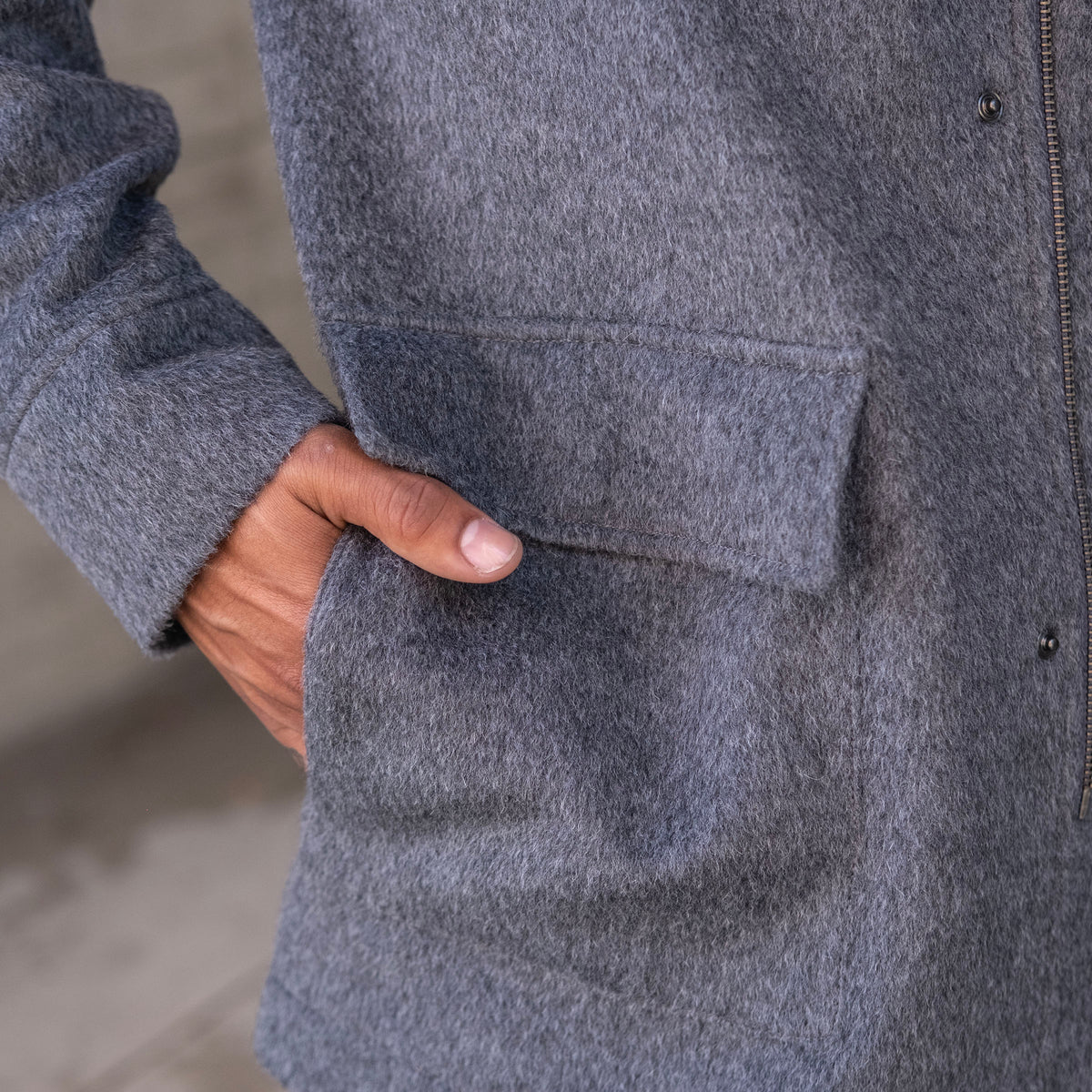 Heavyweight Alpaca Parka with Removable Hood (3 Colors)