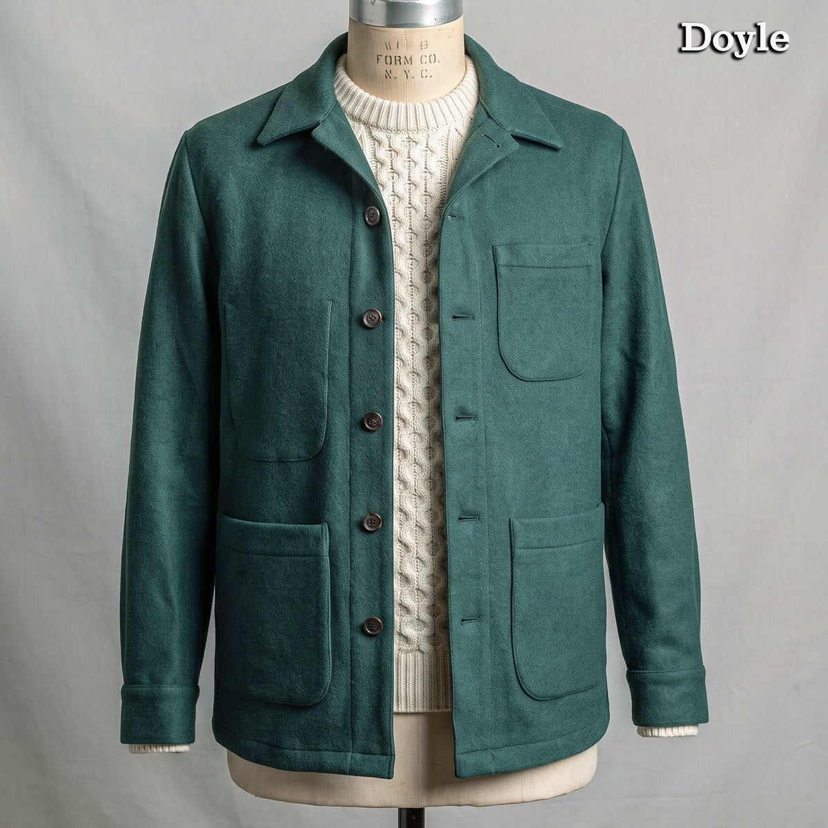 Custom Doyle, Teba, and Ranger Jackets Racing Green Camel Hair