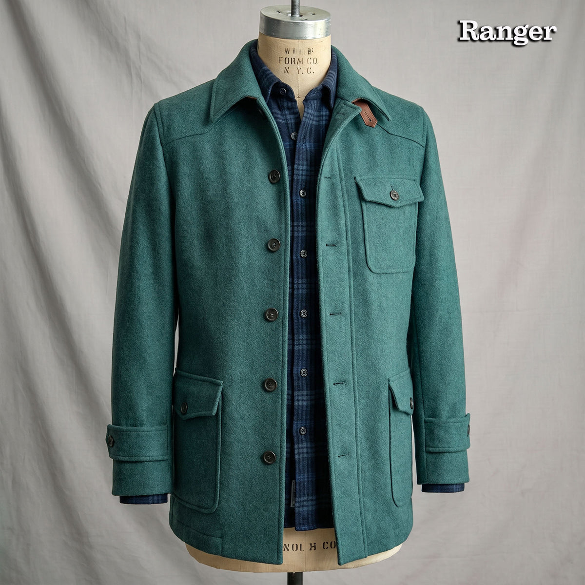 Custom Doyle, Teba, and Ranger Jackets Racing Green Camel Hair