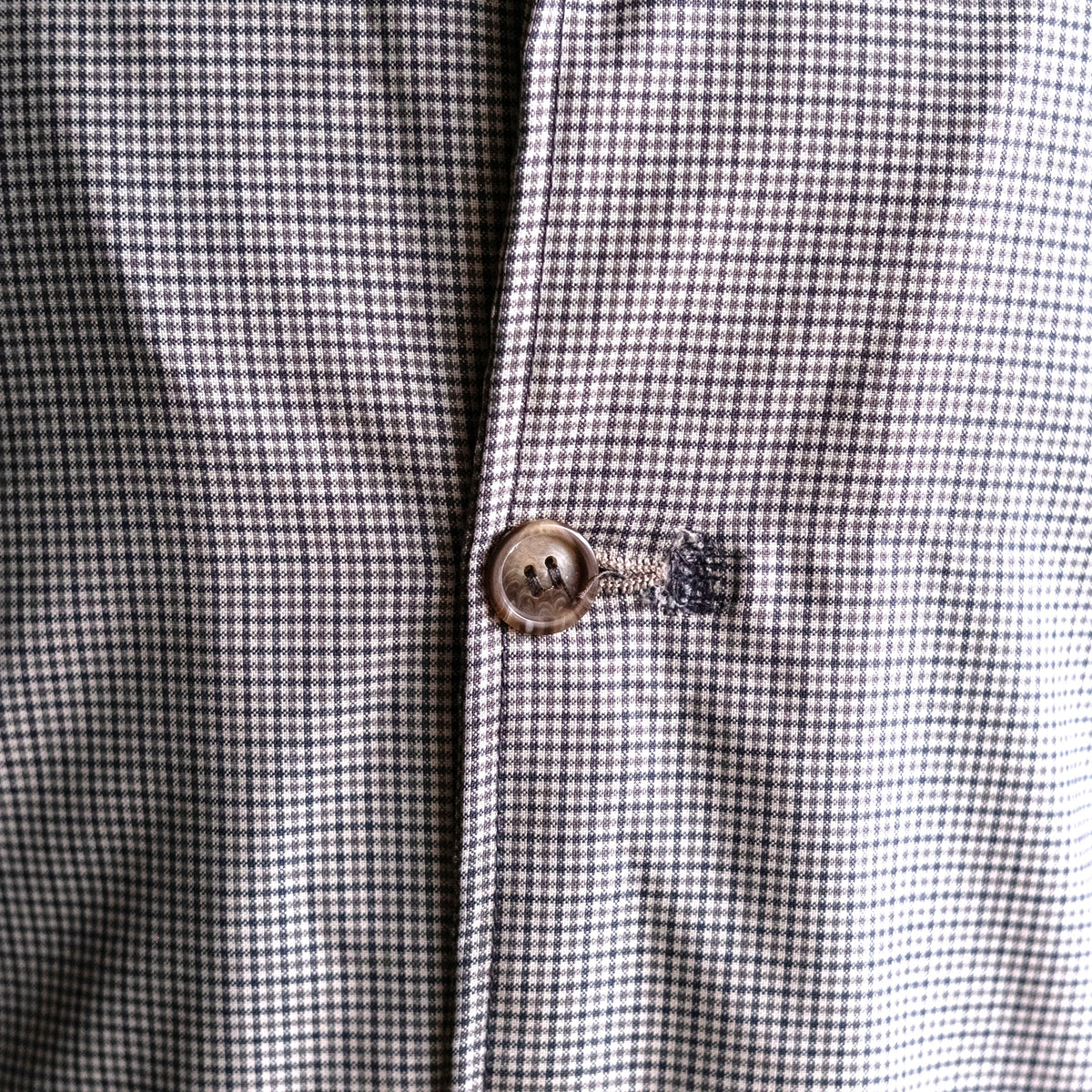 Sample Sale: Corso Jacket in Dove Microcheck Wool Sz 40 (fabric repair)