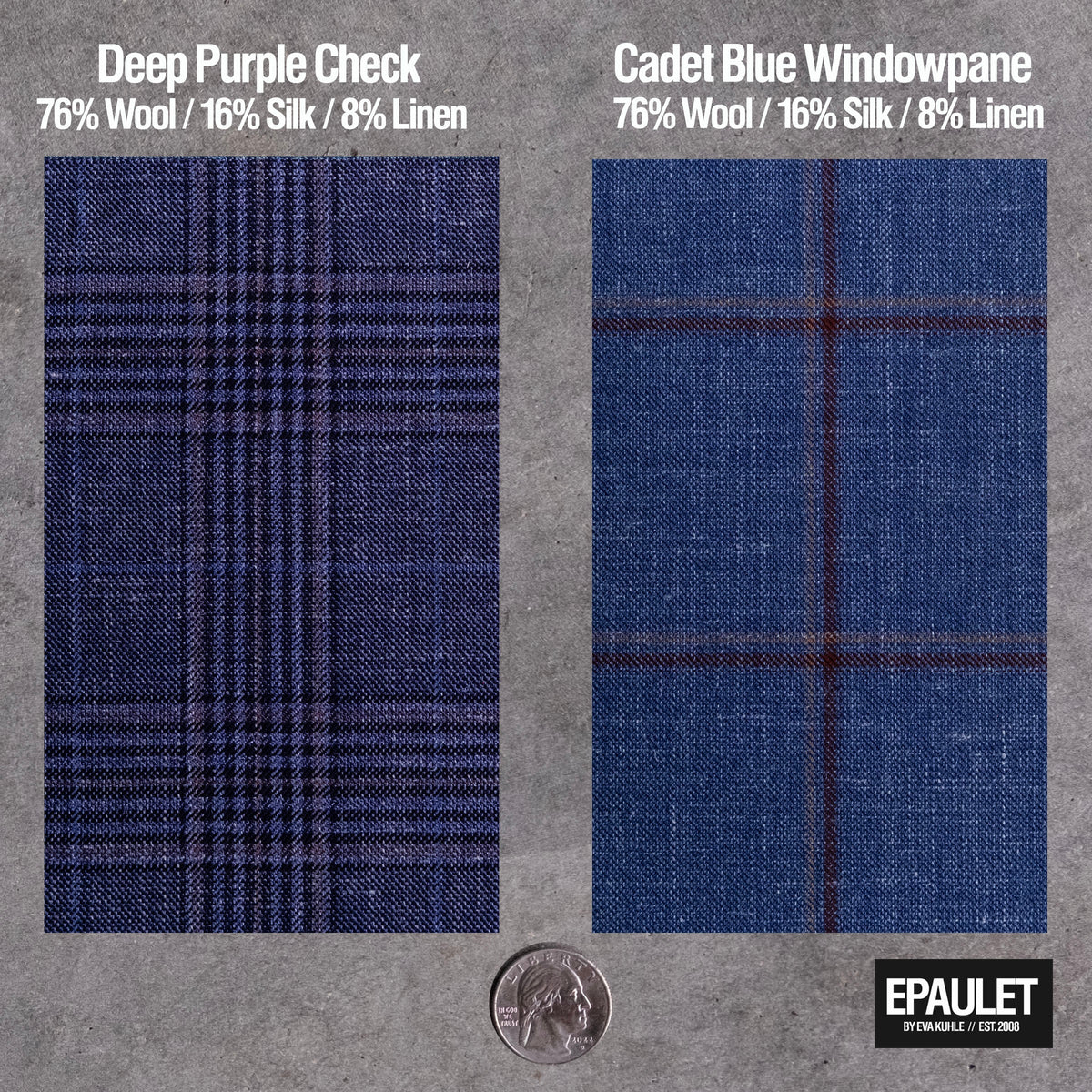 TD Deep Purple Check Suit