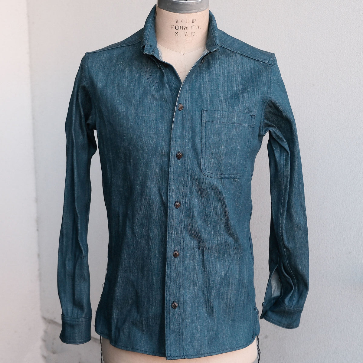 Sample Sale: DCBD in Kaihara Dark Teal Slubby Denim Sz L