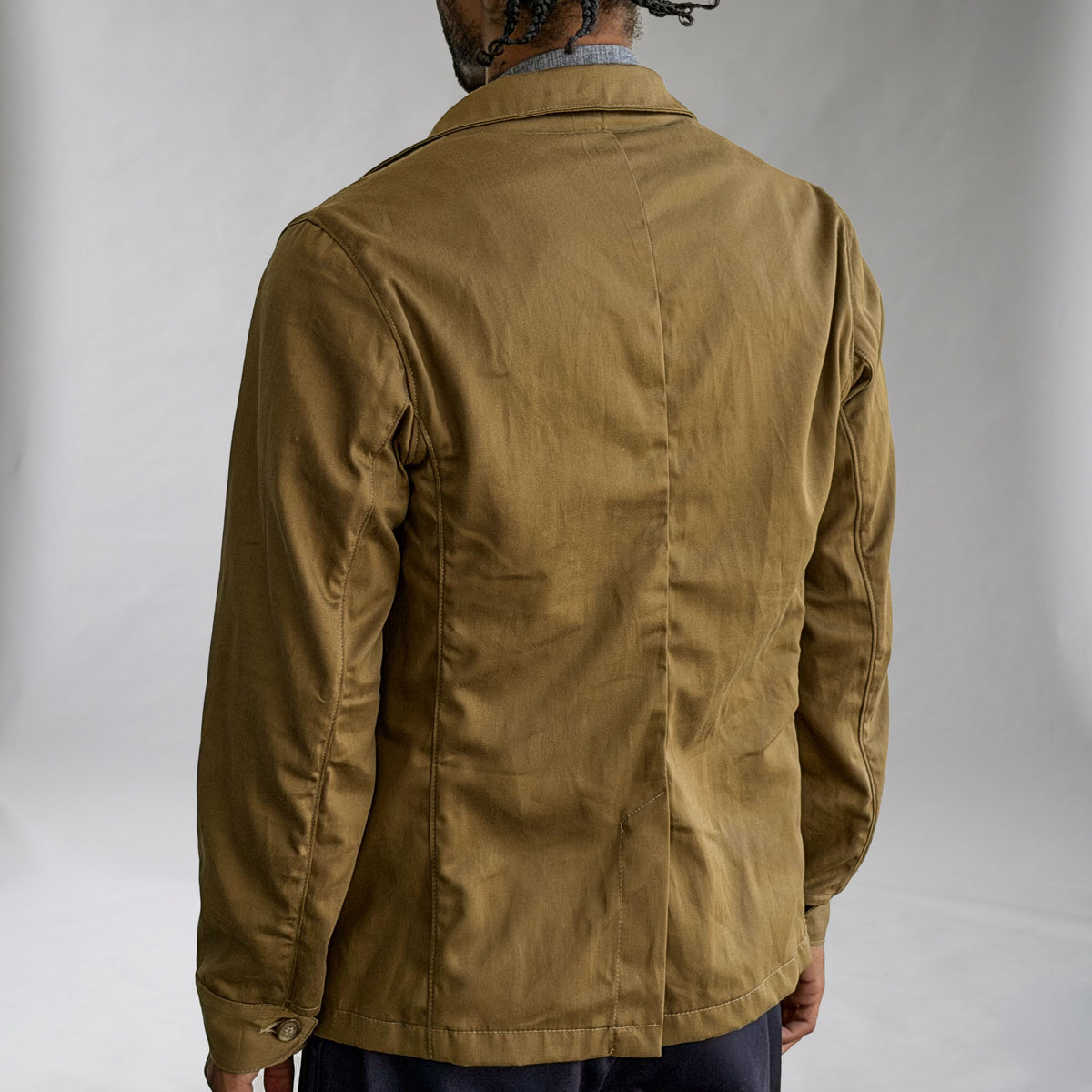 Doyle Jacket British Khaki Cotton Tropical Twill Sz 40
