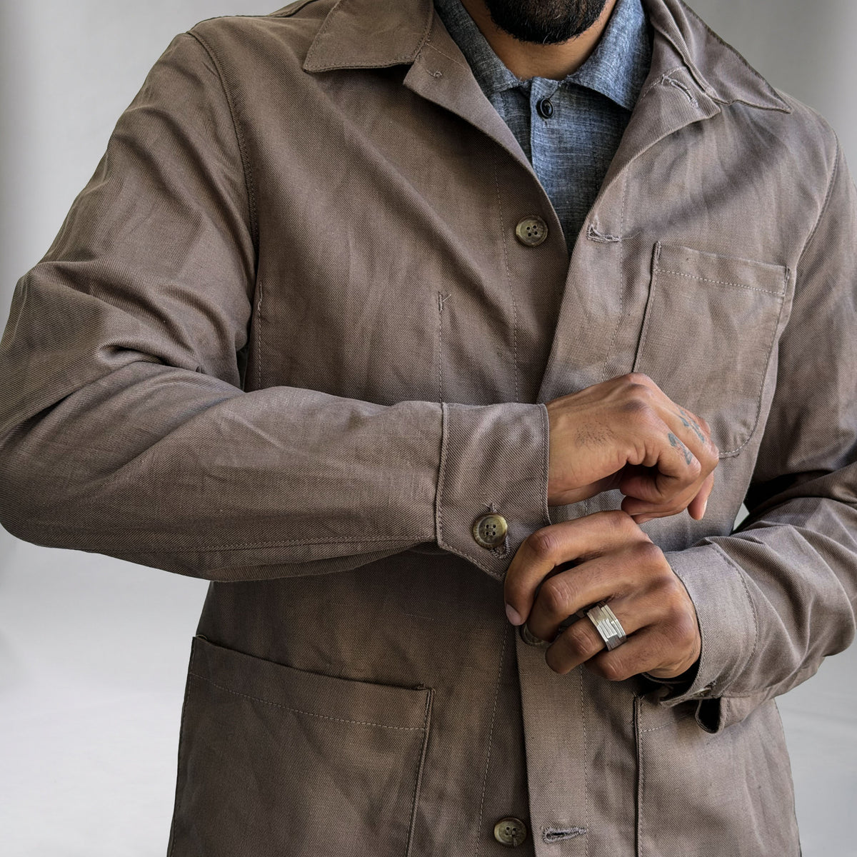 Doyle Jacket Hazelnut Albini Linen
