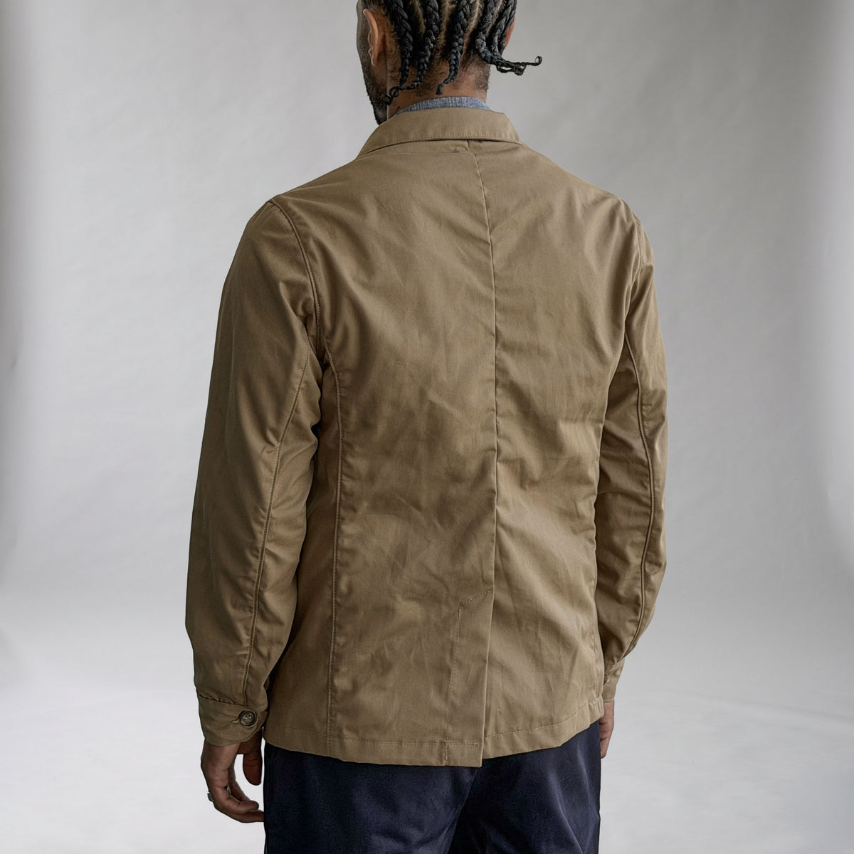 Doyle Jacket Khaki Cotton Tropical Twill Sz 40