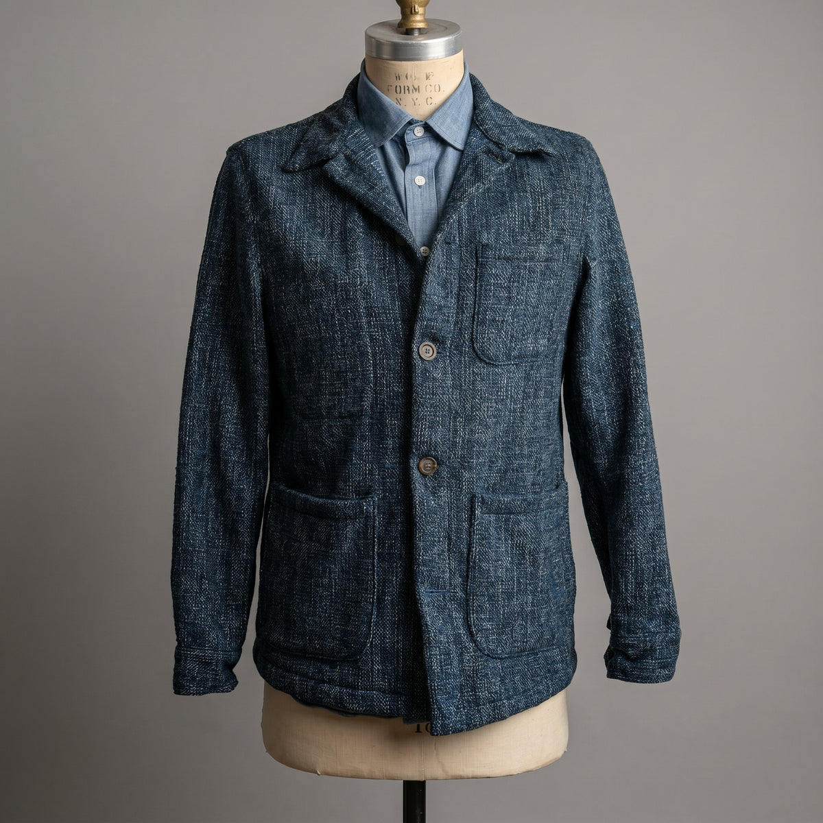 Doyle Jacket Pacific Blue Scatter-Weave Tweed