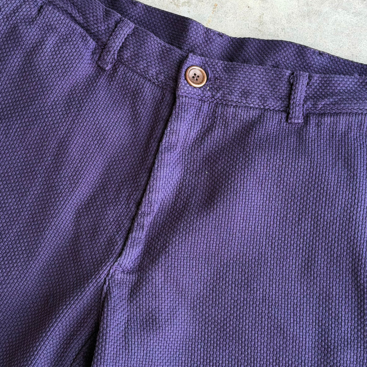 Sample: Rivet Chino in Grape Sashiko Sz 32