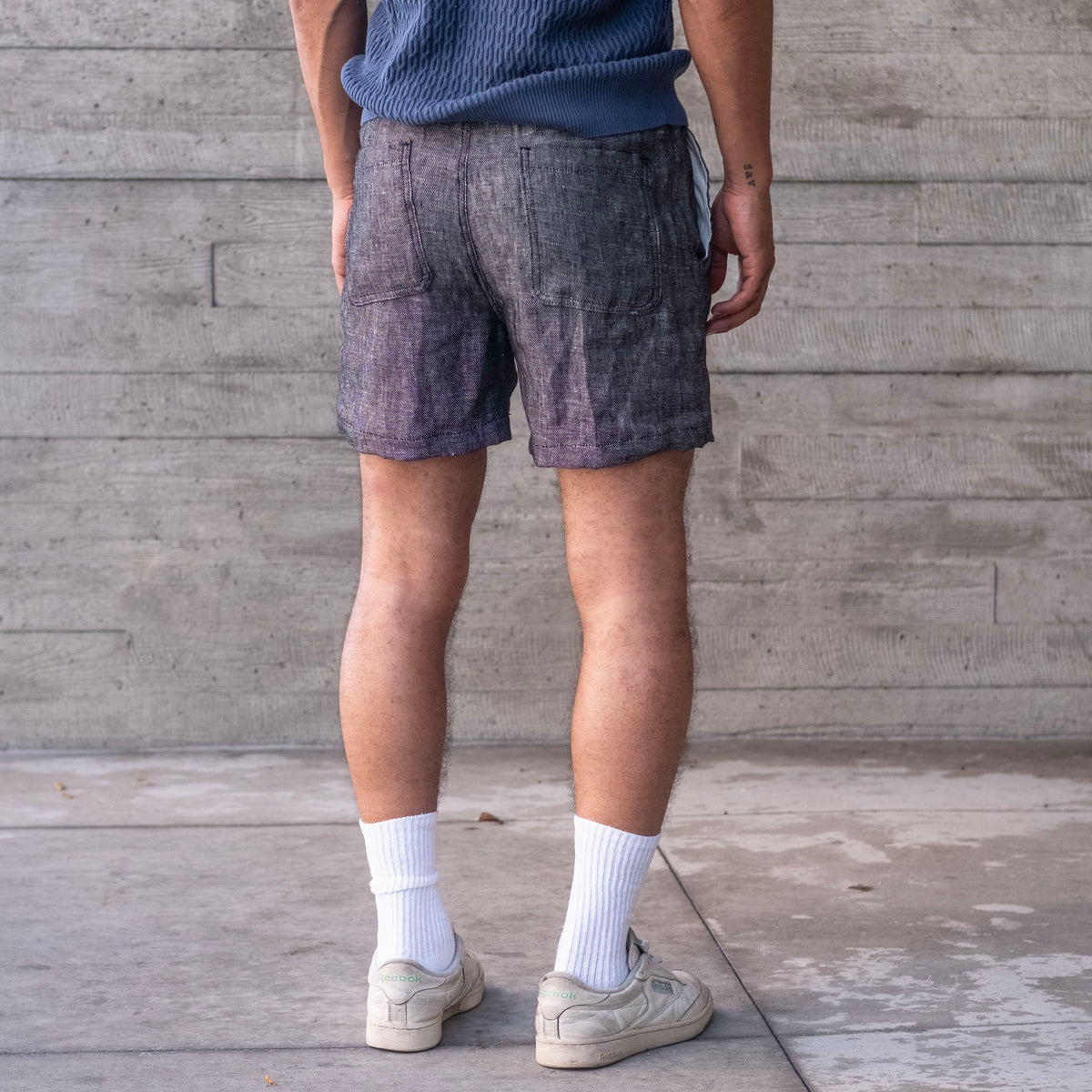 Laidback Short Graphite Albini Linen