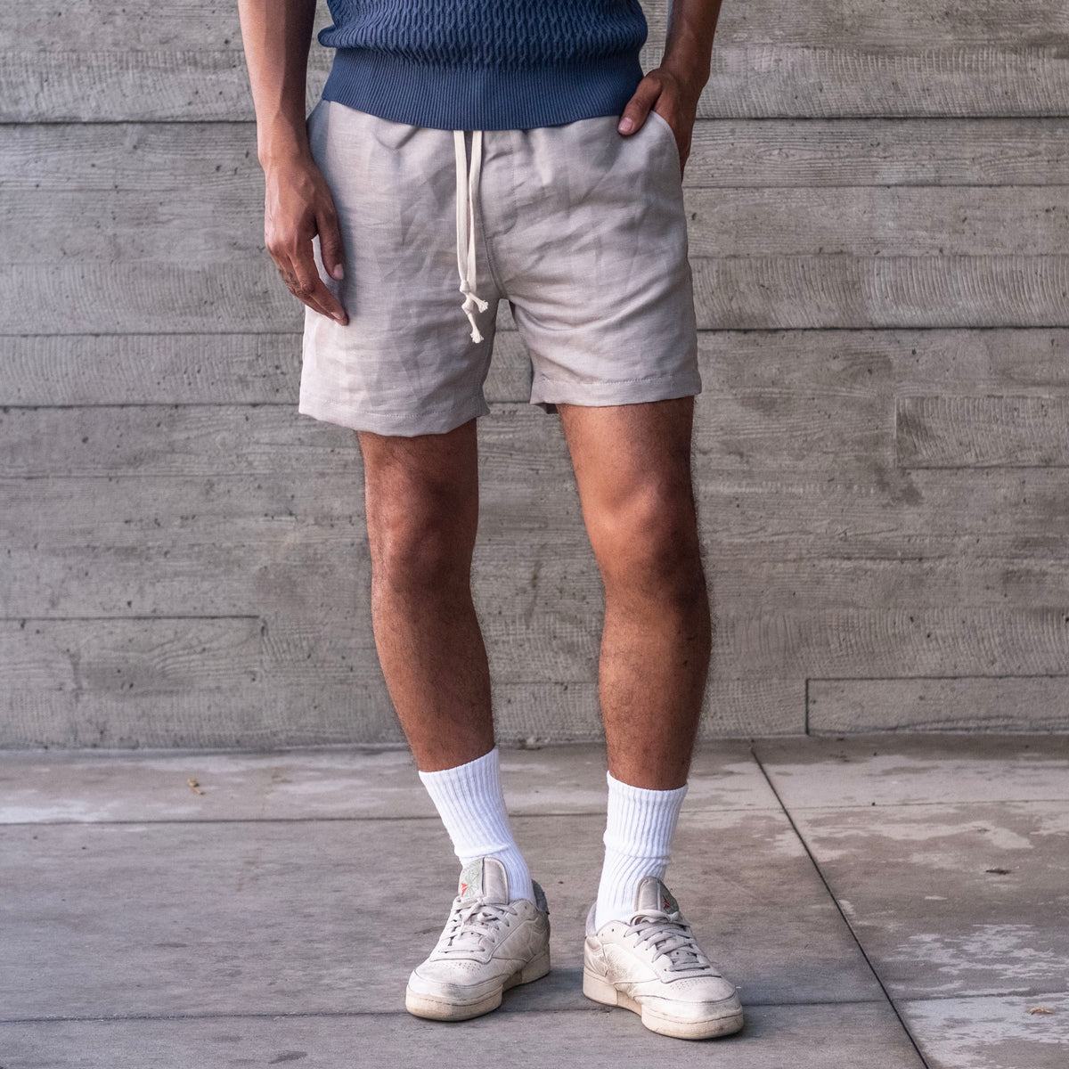 Laidback Short Mai Tai Print Japanese Linen