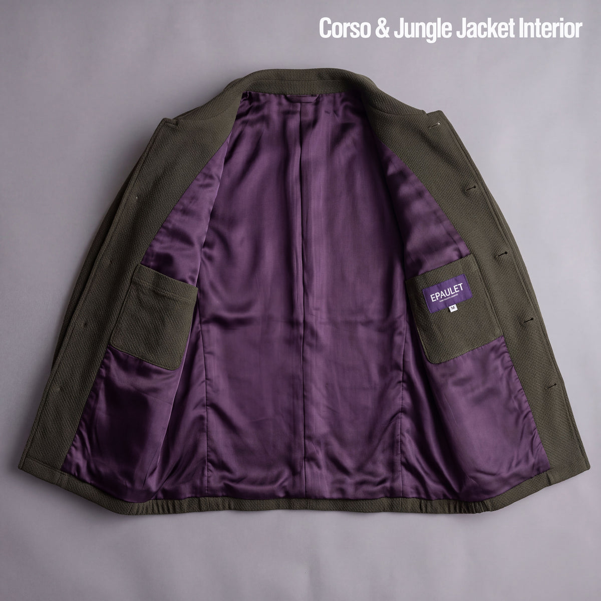 Jungle, Doyle, Sinclair & Corso Jackets Olive Moss Sashiko