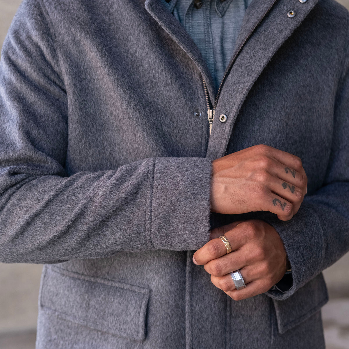 Heavyweight Alpaca Parka with Removable Hood (3 Colors)