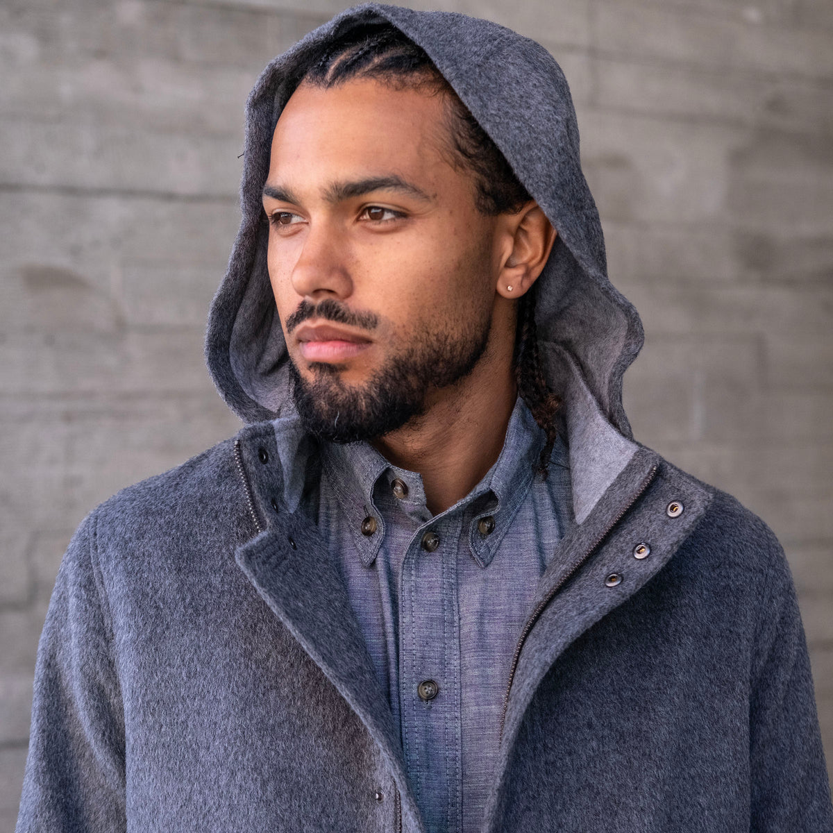 Heavyweight Alpaca Parka with Removable Hood (3 Colors)