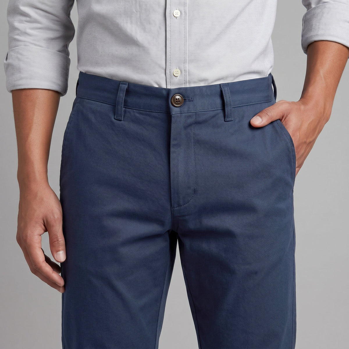 Rivet Chino Cadet Blue 8oz Canvas