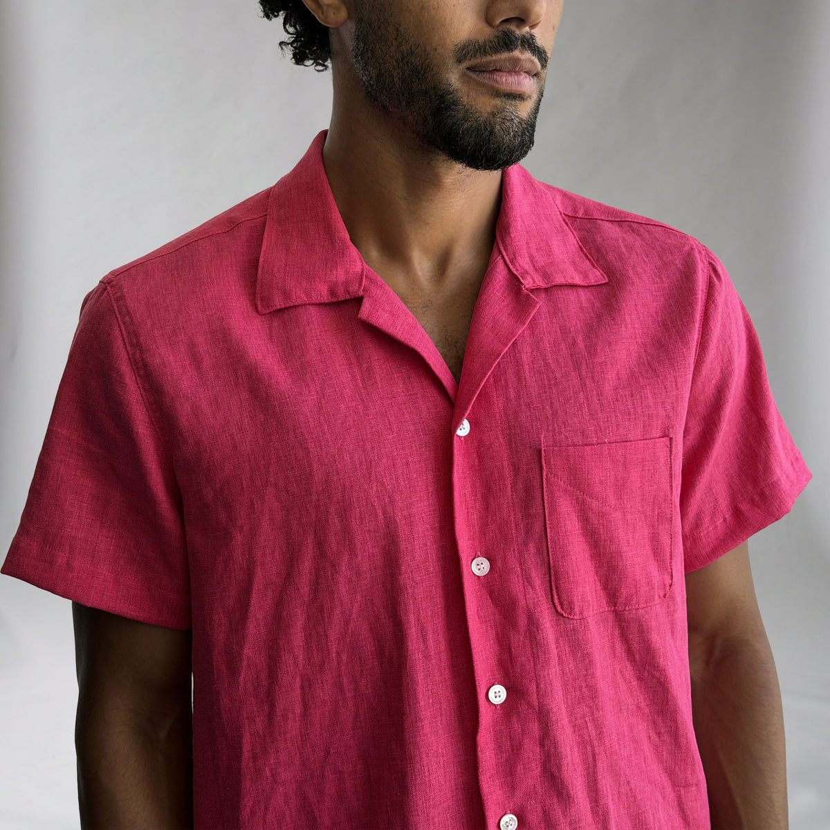 Riviera Fruit Punch Linen Short Sleeve Shirt