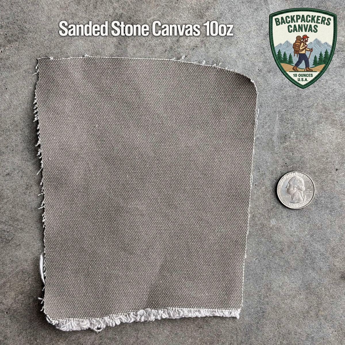 Rivet Chino Sanded Stone 10oz Backpacker Canvas
